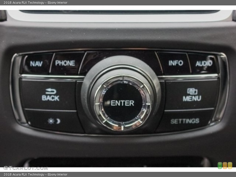 Ebony Interior Controls for the 2018 Acura RLX Technology #124699047