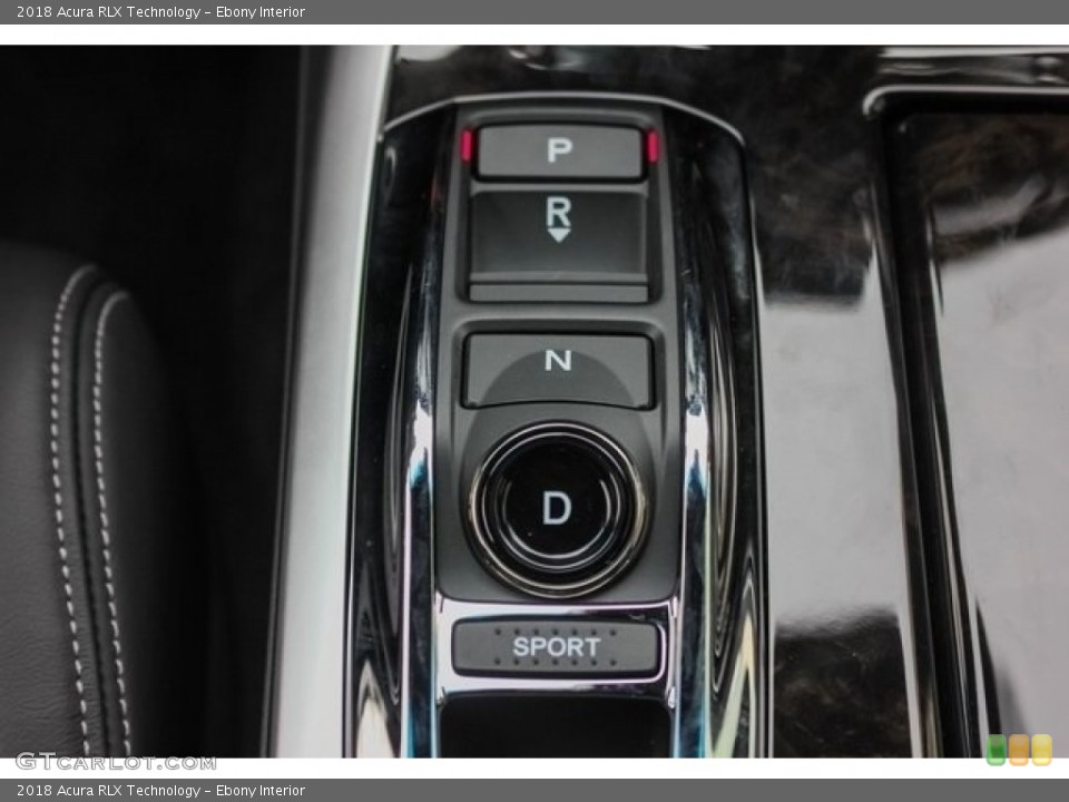Ebony Interior Transmission for the 2018 Acura RLX Technology #124699050