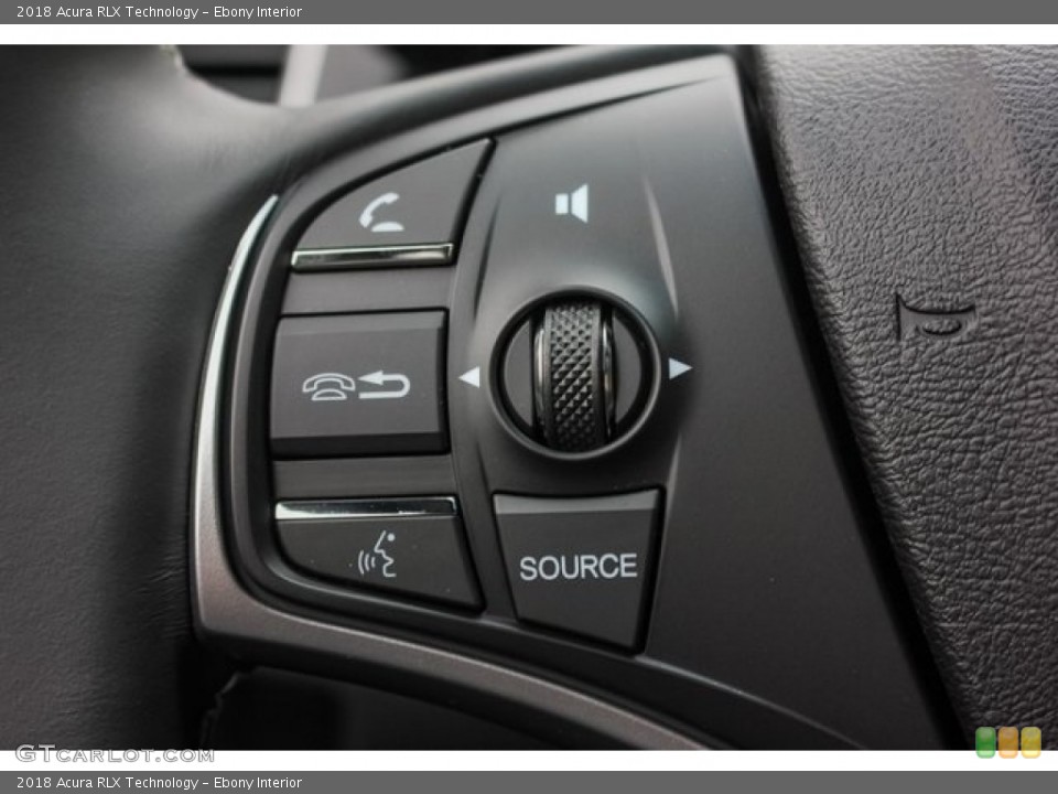 Ebony Interior Controls for the 2018 Acura RLX Technology #124699083