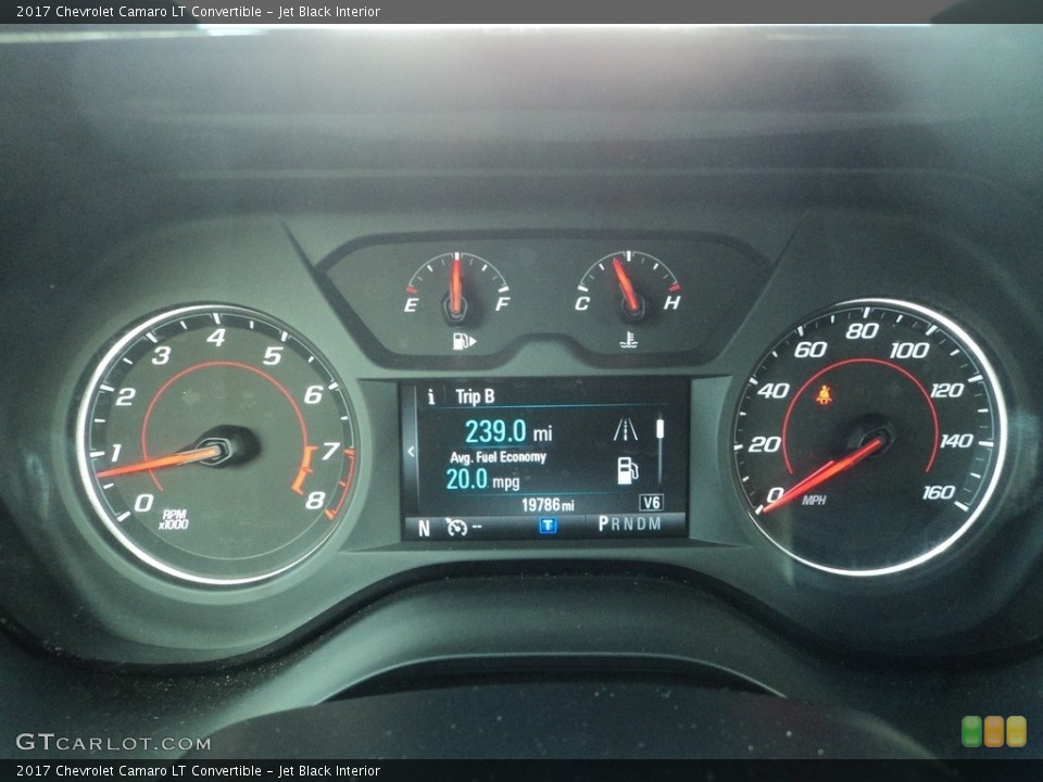 Jet Black Interior Gauges for the 2017 Chevrolet Camaro LT Convertible #124705075