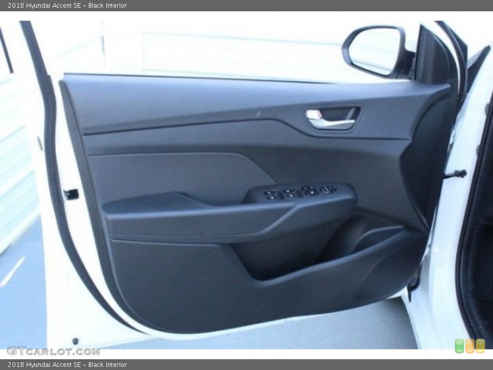 Black Interior Door Panel for the 2018 Hyundai Accent SE #124706440