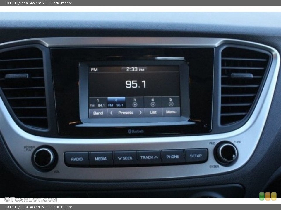 Black Interior Controls for the 2018 Hyundai Accent SE #124706509