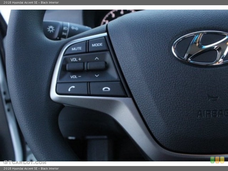 Black Interior Controls for the 2018 Hyundai Accent SE #124706539