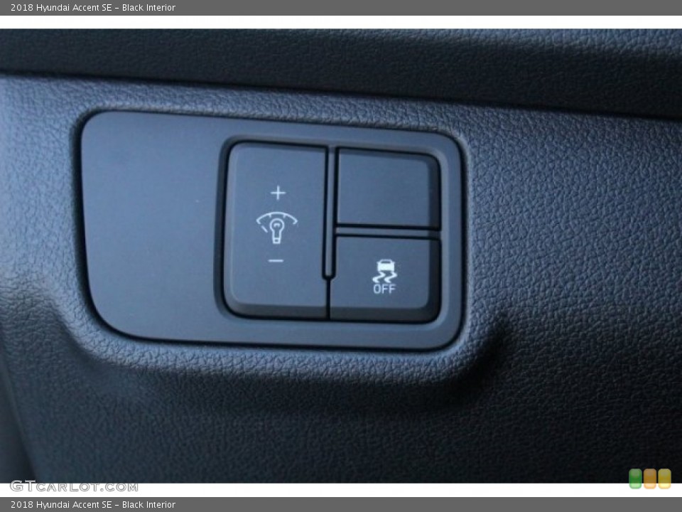 Black Interior Controls for the 2018 Hyundai Accent SE #124706593