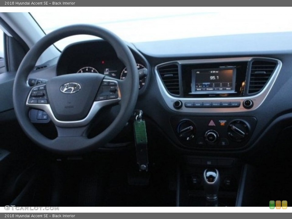 Black 2018 Hyundai Accent Interiors