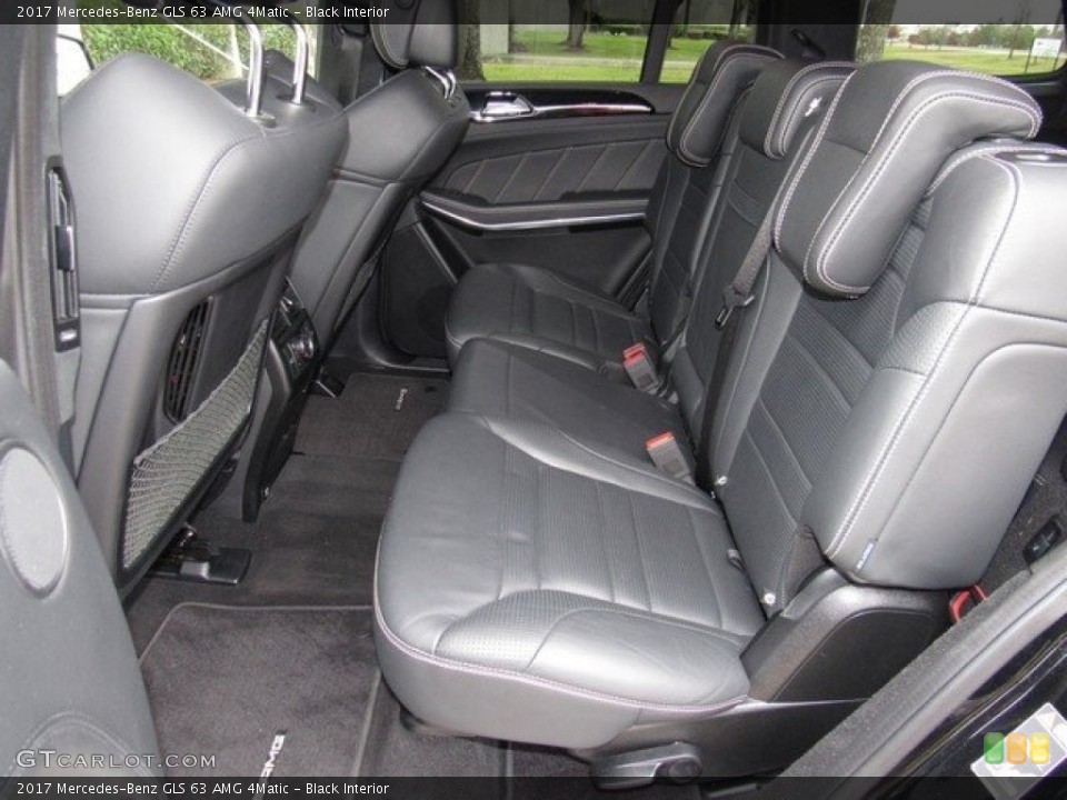 Black Interior Rear Seat for the 2017 Mercedes-Benz GLS 63 AMG 4Matic #124709875