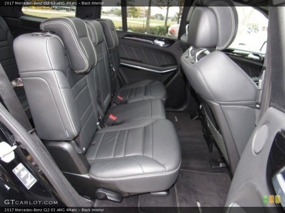 Black Interior Rear Seat for the 2017 Mercedes-Benz GLS 63 AMG 4Matic #124709959