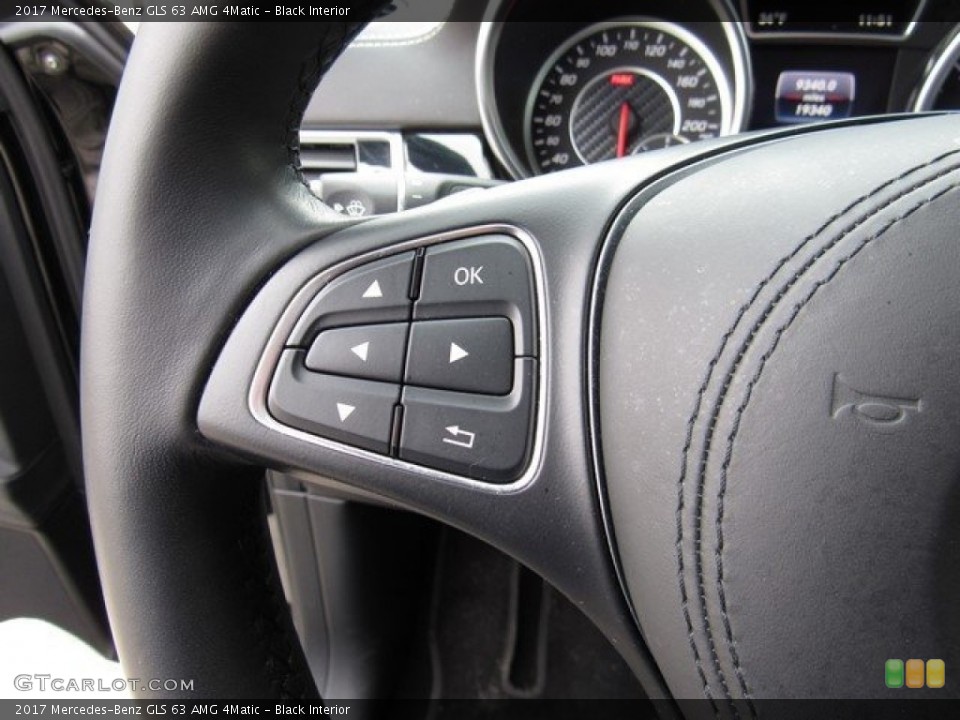 Black Interior Controls for the 2017 Mercedes-Benz GLS 63 AMG 4Matic #124710100
