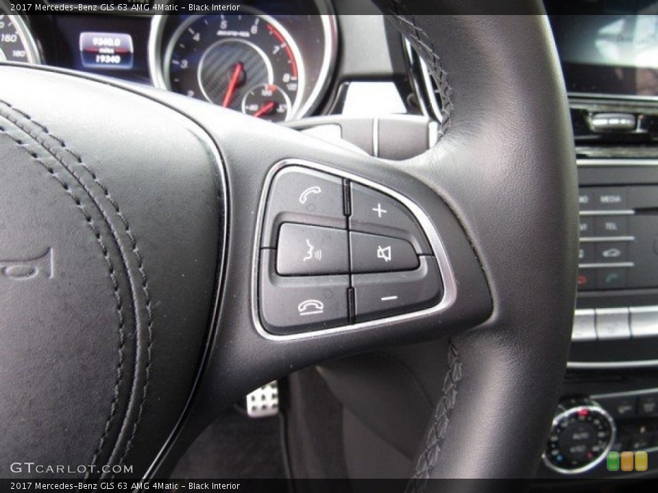 Black Interior Controls for the 2017 Mercedes-Benz GLS 63 AMG 4Matic #124710121