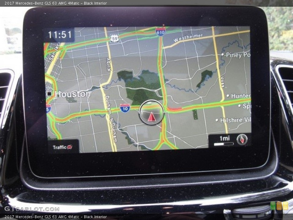 Black Interior Navigation for the 2017 Mercedes-Benz GLS 63 AMG 4Matic #124710160