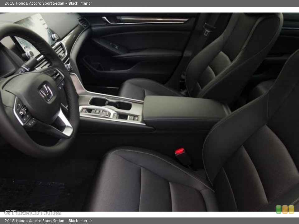 Black Interior Front Seat for the 2018 Honda Accord Sport Sedan #124710214