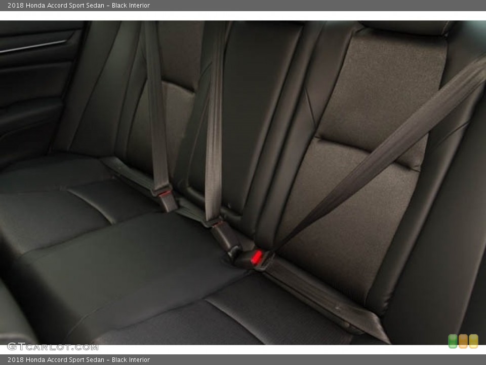 Black Interior Rear Seat for the 2018 Honda Accord Sport Sedan #124710316