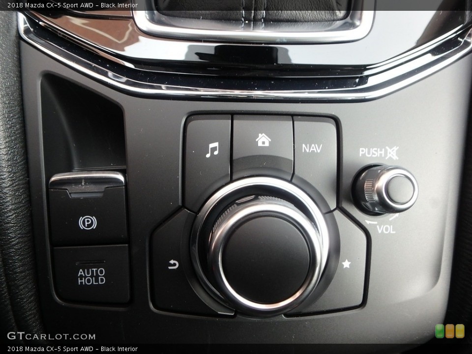 Black Interior Controls for the 2018 Mazda CX-5 Sport AWD #124717777