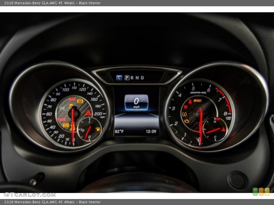 Black Interior Gauges for the 2018 Mercedes-Benz GLA AMG 45 4Matic #124722898
