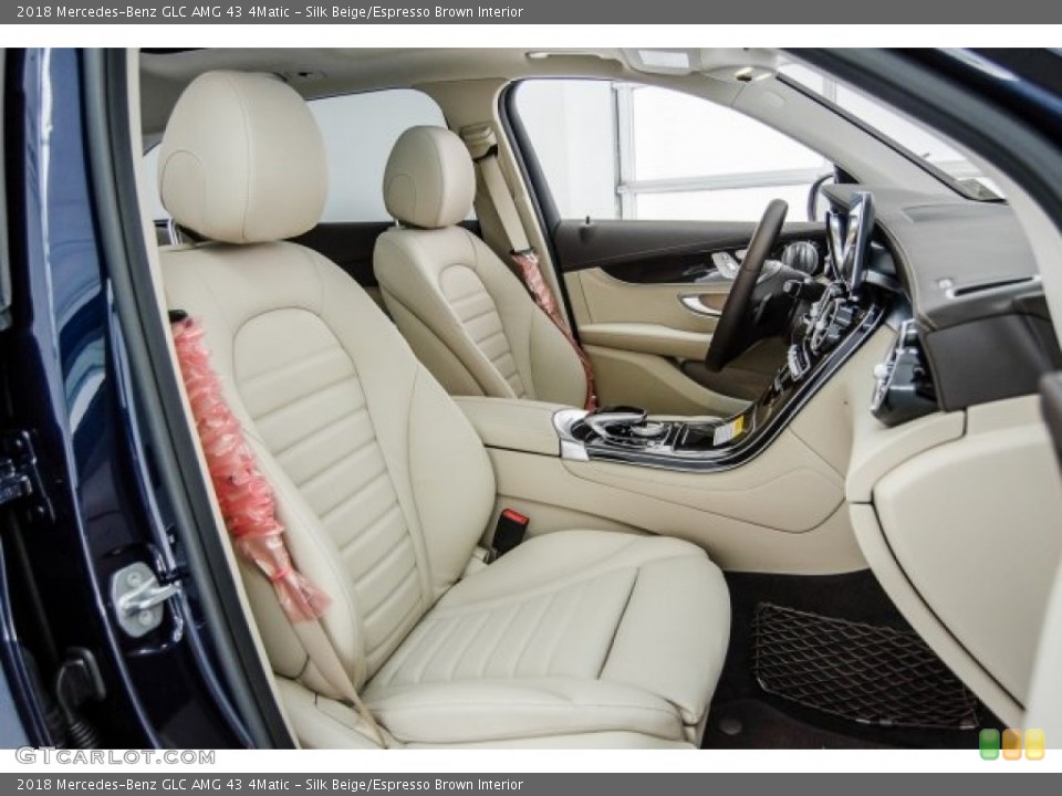 Silk Beige/Espresso Brown Interior Front Seat for the 2018 Mercedes-Benz GLC AMG 43 4Matic #124724143