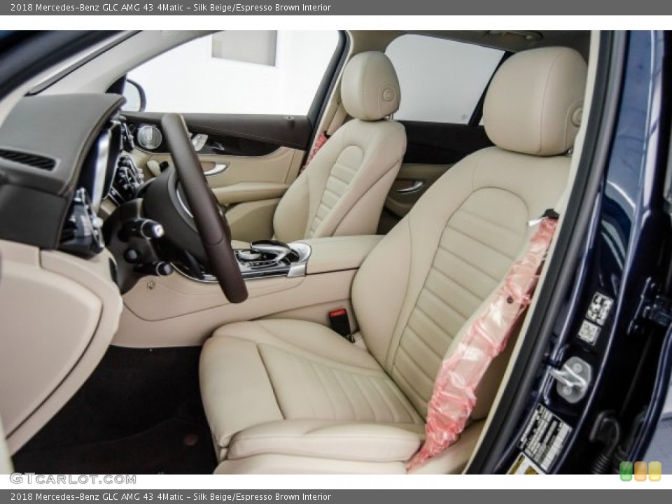 Silk Beige/Espresso Brown Interior Front Seat for the 2018 Mercedes-Benz GLC AMG 43 4Matic #124724308