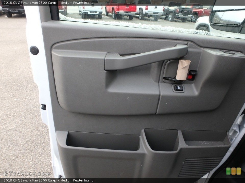 Medium Pewter Interior Door Panel for the 2018 GMC Savana Van 2500 Cargo #124730797
