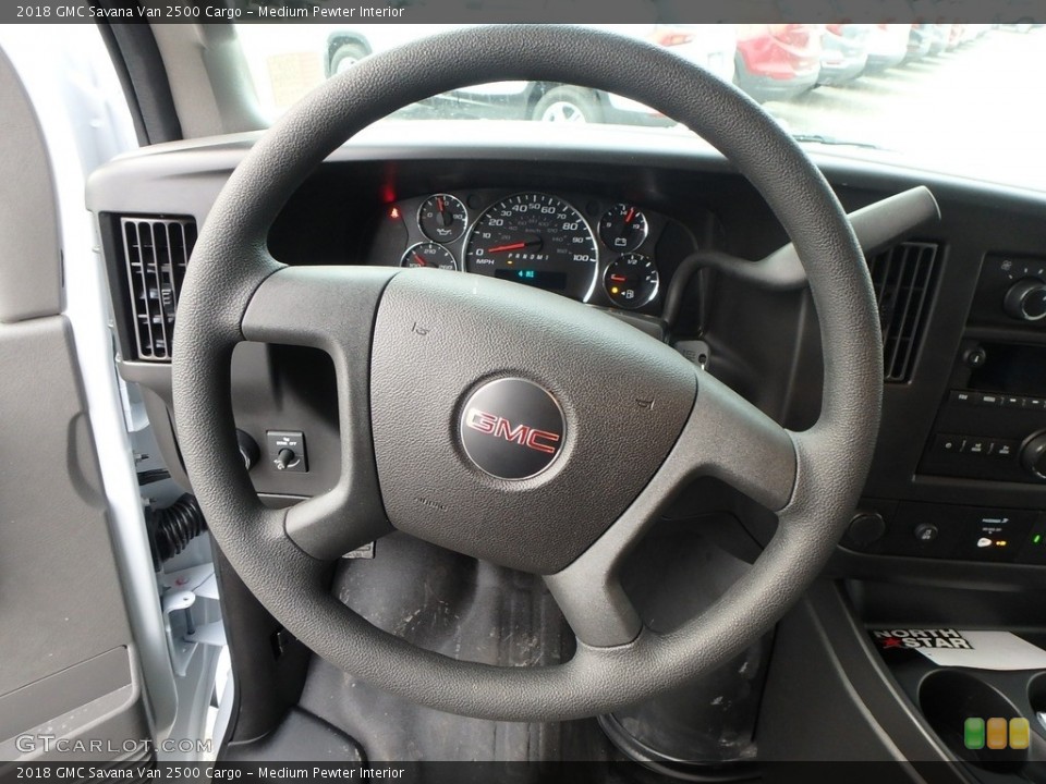 Medium Pewter Interior Steering Wheel for the 2018 GMC Savana Van 2500 Cargo #124730833