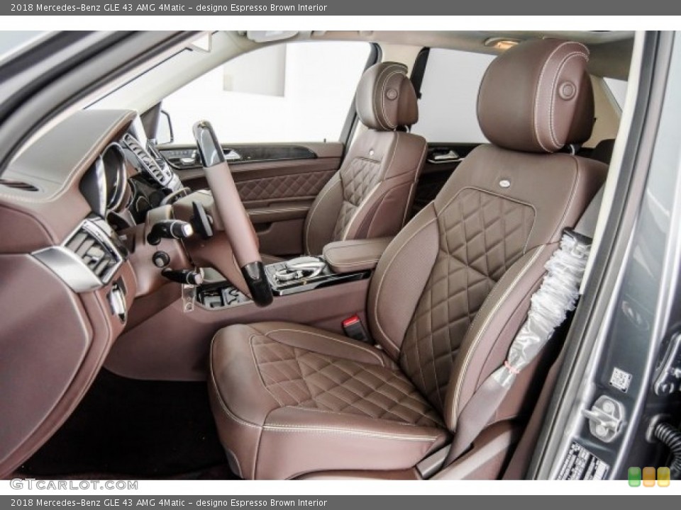designo Espresso Brown Interior Front Seat for the 2018 Mercedes-Benz GLE 43 AMG 4Matic #124733204