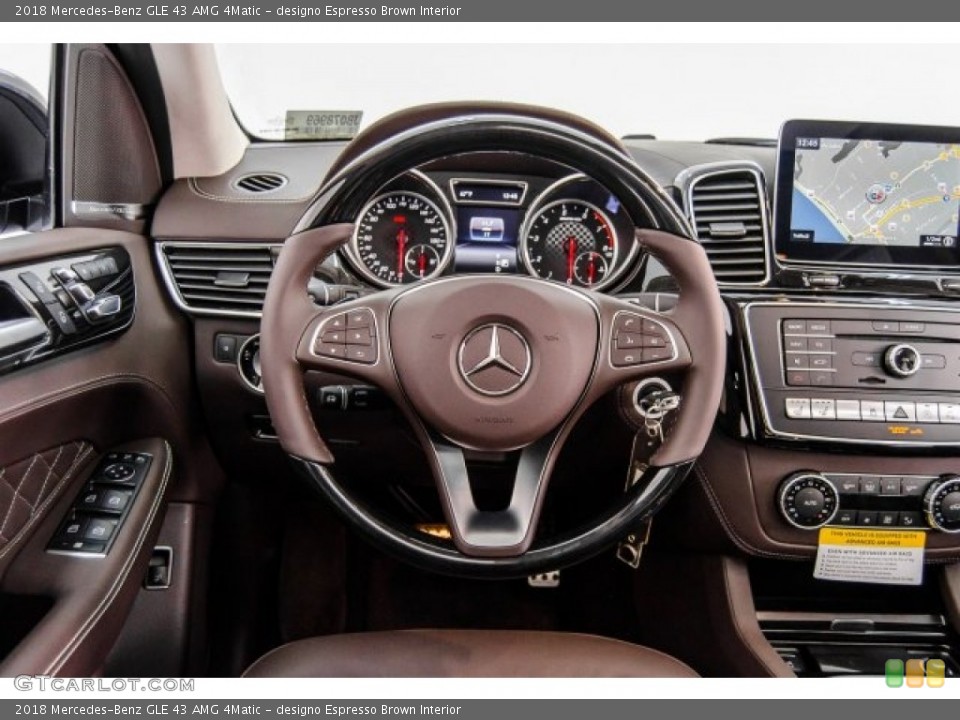 designo Espresso Brown Interior Steering Wheel for the 2018 Mercedes-Benz GLE 43 AMG 4Matic #124733267