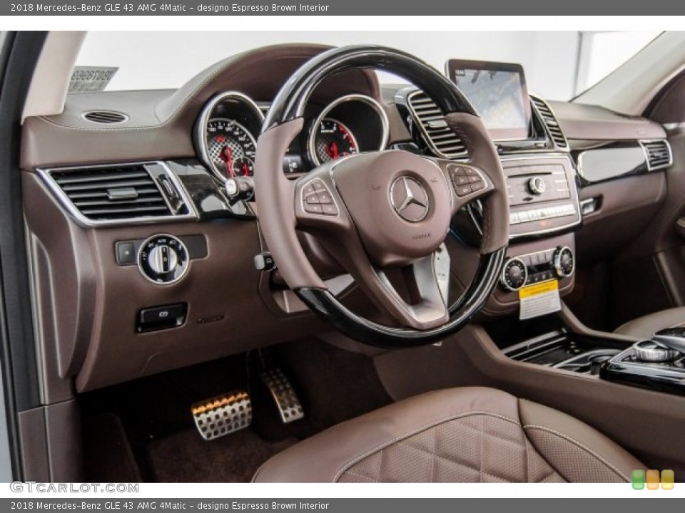 designo Espresso Brown Interior Steering Wheel for the 2018 Mercedes-Benz GLE 43 AMG 4Matic #124733385