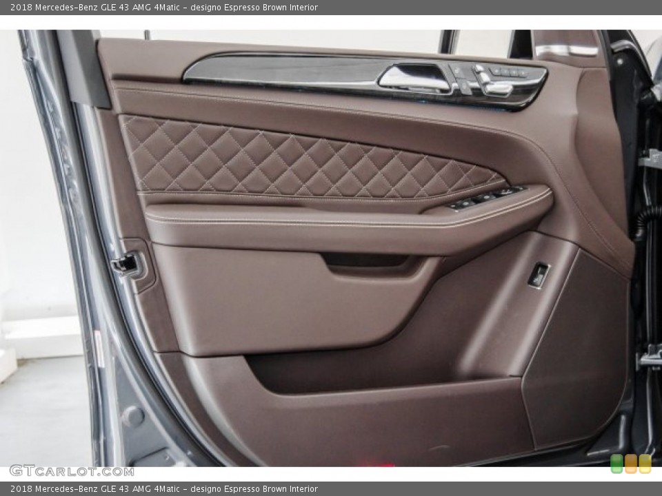 designo Espresso Brown Interior Door Panel for the 2018 Mercedes-Benz GLE 43 AMG 4Matic #124733450