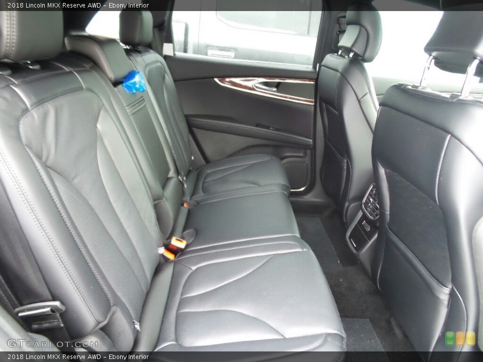 Ebony Interior Rear Seat for the 2018 Lincoln MKX Reserve AWD #124736282