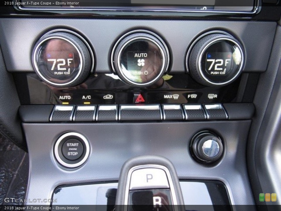 Ebony Interior Controls for the 2018 Jaguar F-Type Coupe #124745003