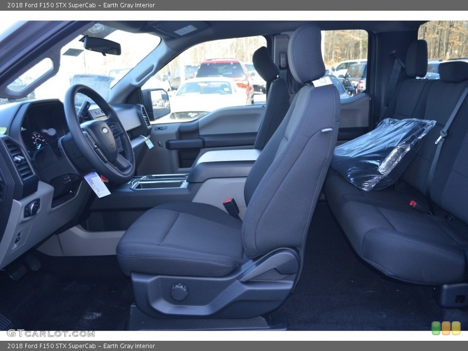 Earth Gray Interior Front Seat for the 2018 Ford F150 STX SuperCab #124748324