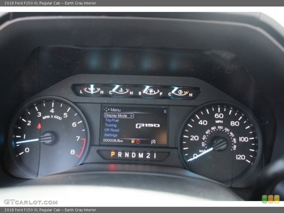 Earth Gray Interior Gauges for the 2018 Ford F150 XL Regular Cab #124767434