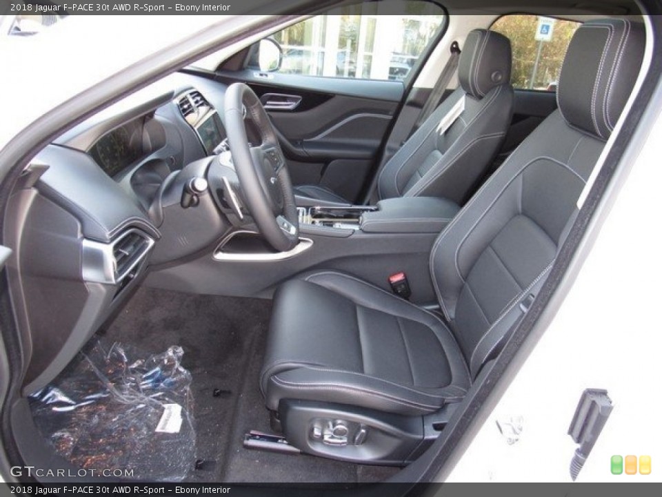 Ebony Interior Photo for the 2018 Jaguar F-PACE 30t AWD R-Sport #124775145
