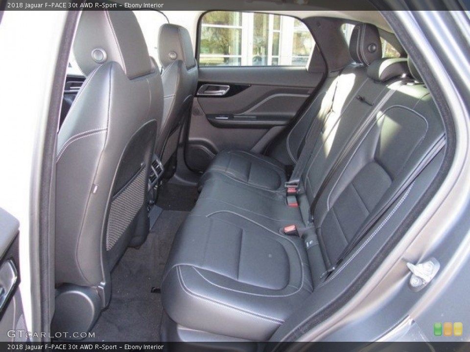 Ebony Interior Rear Seat for the 2018 Jaguar F-PACE 30t AWD R-Sport #124775181