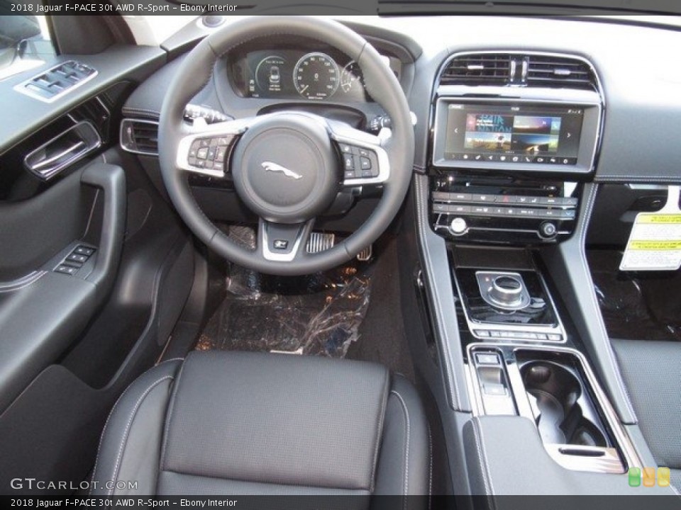 Ebony Interior Dashboard for the 2018 Jaguar F-PACE 30t AWD R-Sport #124775328
