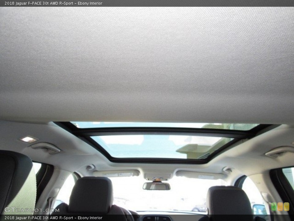 Ebony Interior Sunroof for the 2018 Jaguar F-PACE 30t AWD R-Sport #124775406