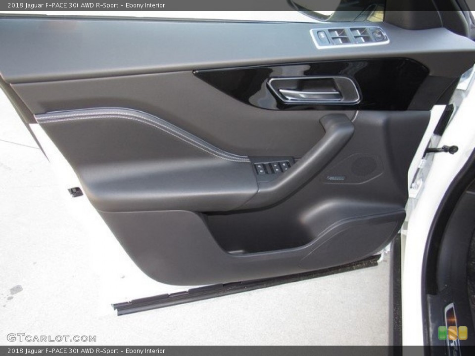 Ebony Interior Door Panel for the 2018 Jaguar F-PACE 30t AWD R-Sport #124775424