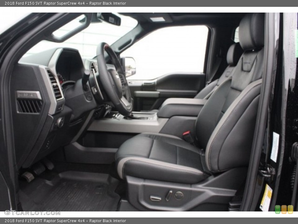 Raptor Black Interior Front Seat for the 2018 Ford F150 SVT Raptor SuperCrew 4x4 #124782830
