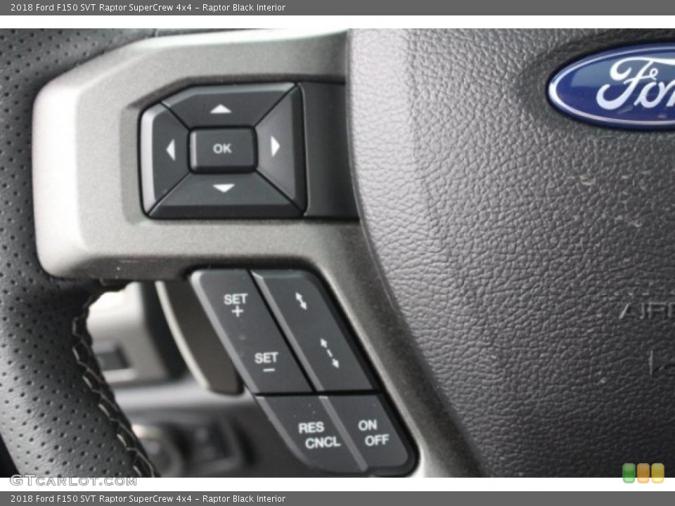 Raptor Black Interior Controls for the 2018 Ford F150 SVT Raptor SuperCrew 4x4 #124783556