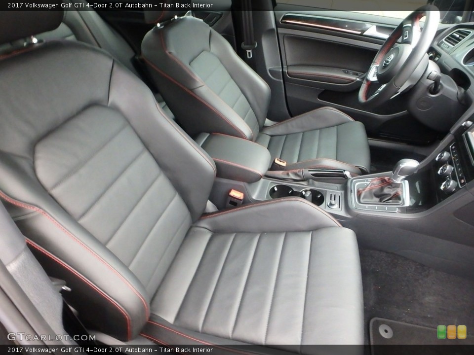 Titan Black Interior Front Seat for the 2017 Volkswagen Golf GTI 4-Door 2.0T Autobahn #124792590