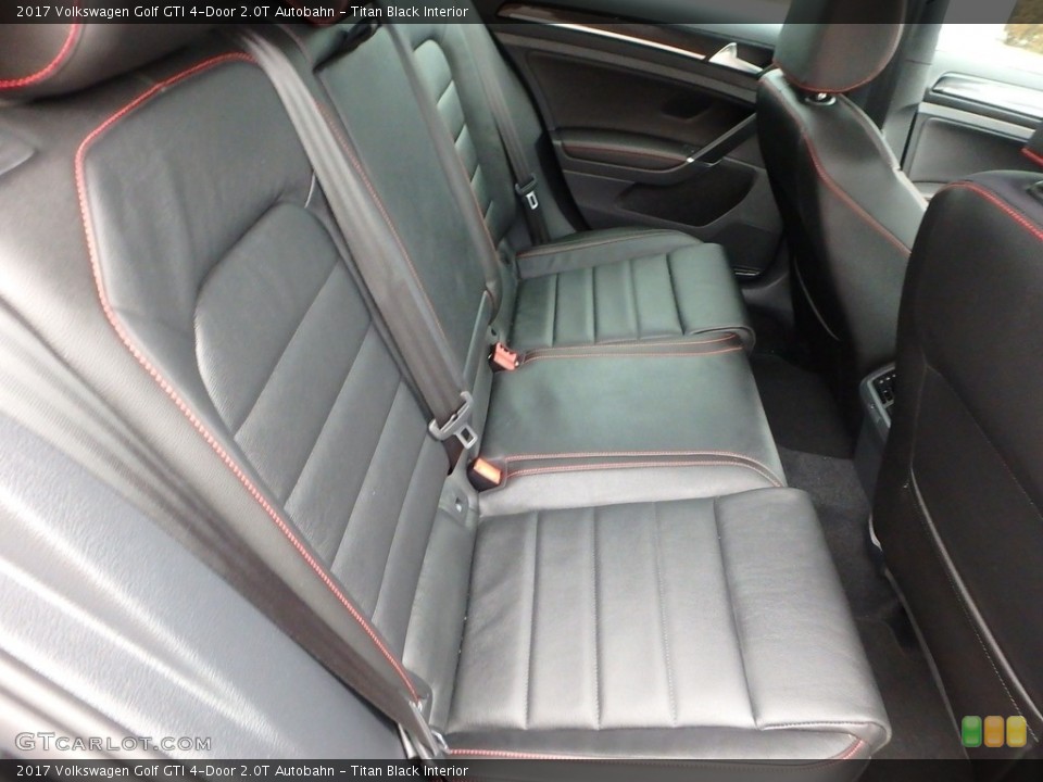 Titan Black Interior Rear Seat for the 2017 Volkswagen Golf GTI 4-Door 2.0T Autobahn #124792665