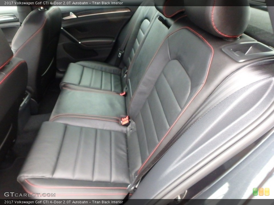 Titan Black Interior Rear Seat for the 2017 Volkswagen Golf GTI 4-Door 2.0T Autobahn #124792718