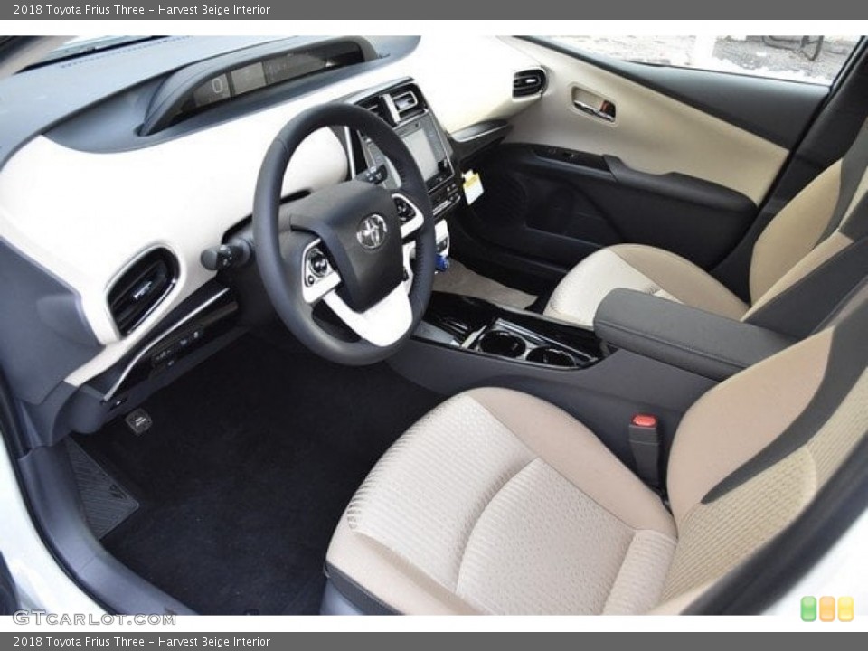 Harvest Beige Interior Photo for the 2018 Toyota Prius Three #124799937