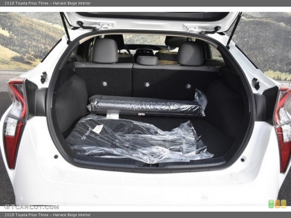 Harvest Beige Interior Trunk for the 2018 Toyota Prius Three #124799994