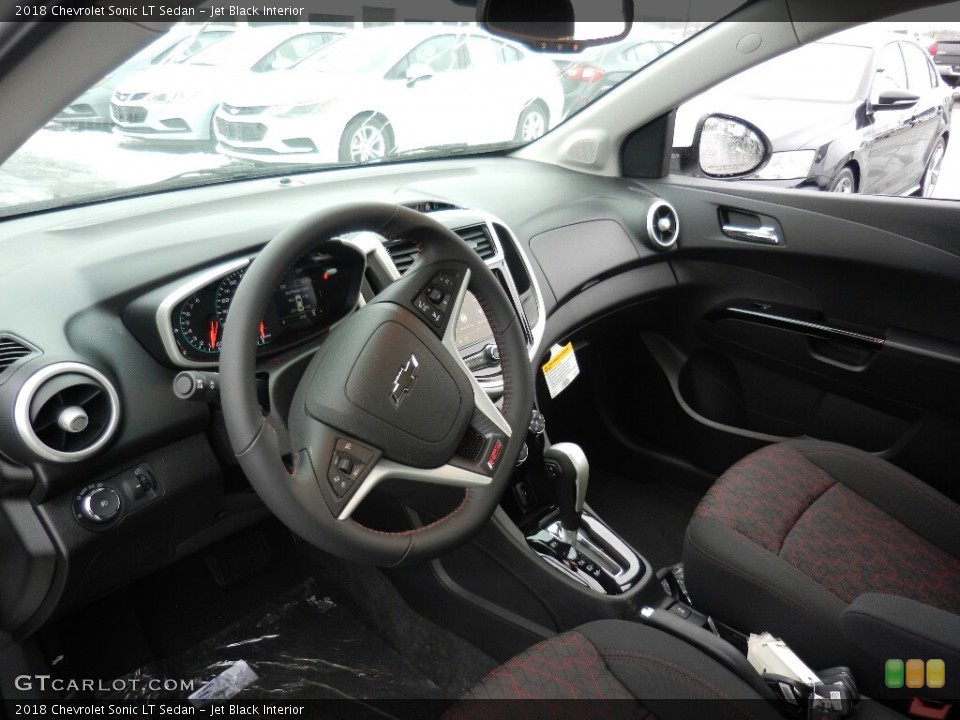 Jet Black Interior Photo for the 2018 Chevrolet Sonic LT Sedan #124823020
