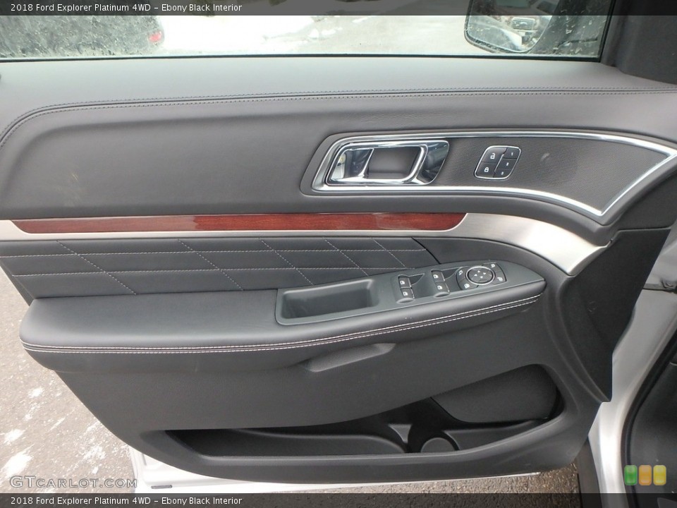 Ebony Black Interior Door Panel for the 2018 Ford Explorer Platinum 4WD #124824968