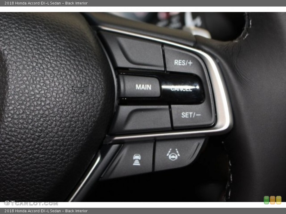 Black Interior Controls for the 2018 Honda Accord EX-L Sedan #124825303