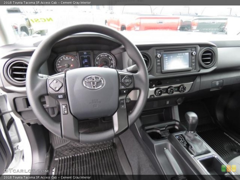 Cement Gray Interior Dashboard for the 2018 Toyota Tacoma SR Access Cab #124827292