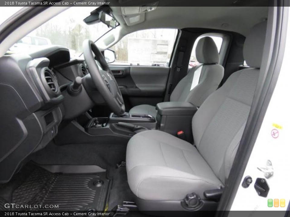 Cement Gray Interior Photo for the 2018 Toyota Tacoma SR Access Cab #124827343