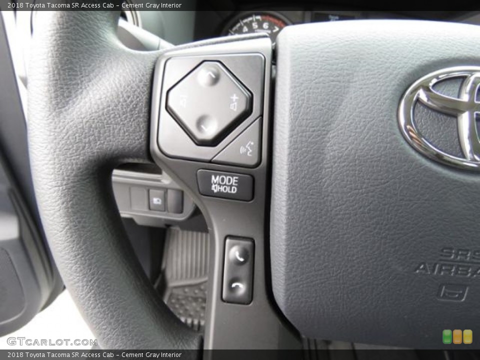Cement Gray Interior Controls for the 2018 Toyota Tacoma SR Access Cab #124827400