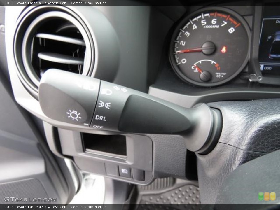 Cement Gray Interior Controls for the 2018 Toyota Tacoma SR Access Cab #124827439