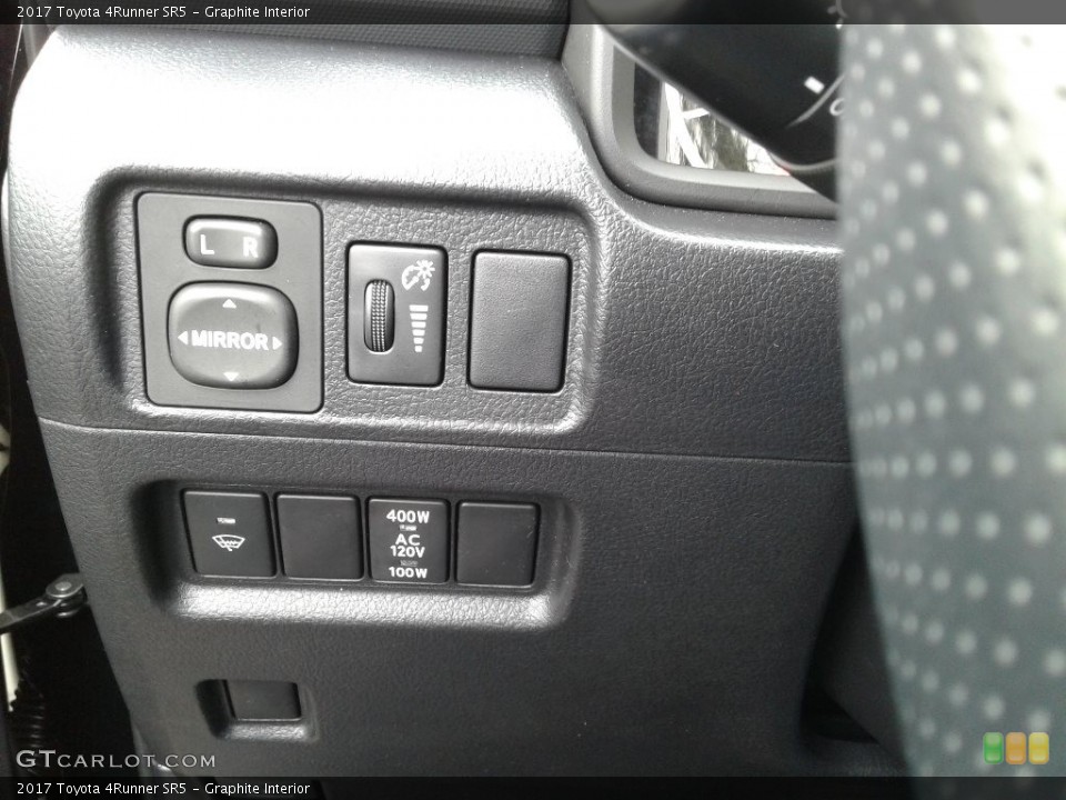 Graphite Interior Controls for the 2017 Toyota 4Runner SR5 #124829050